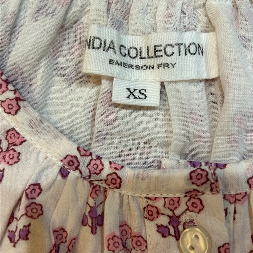 Emerson Fry India Collection Frances Blouse Bella Organic XS - Picture 8 of 14